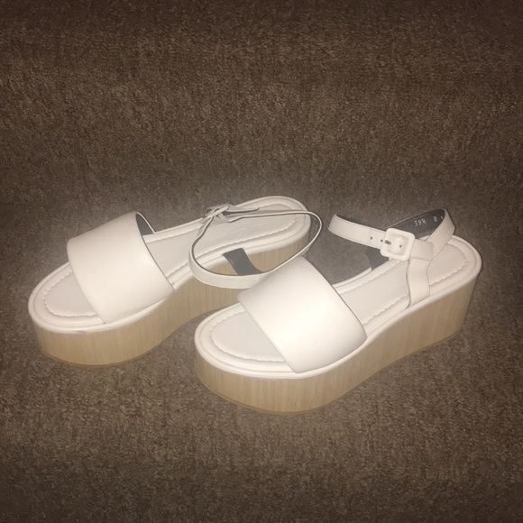 🇫🇷NWT Authentic Robert Clergerie White Platform Sandals - Picture 6 of 8
